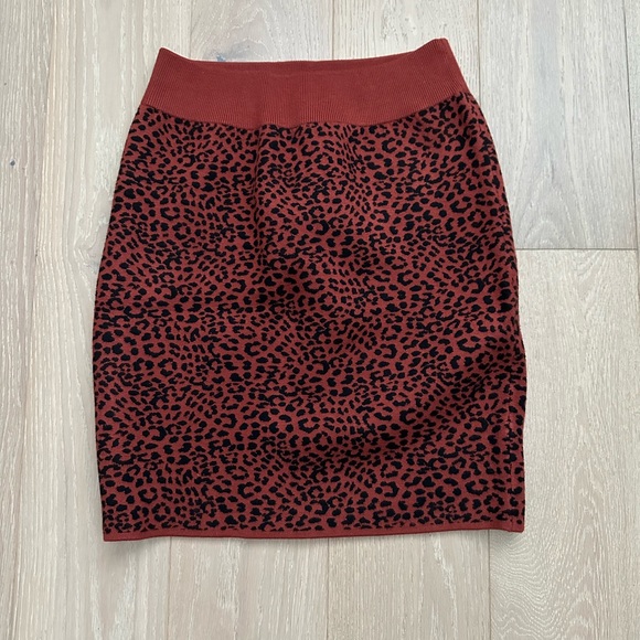 Express animal print sweater skirt set - Picture 2 of 8